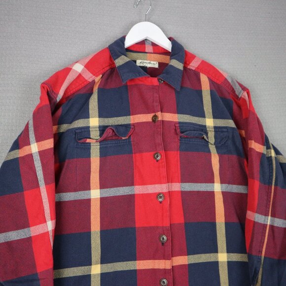 Eddie Bauer Loose Flowy Flannel Button Up XXL - Picture 4 of 5